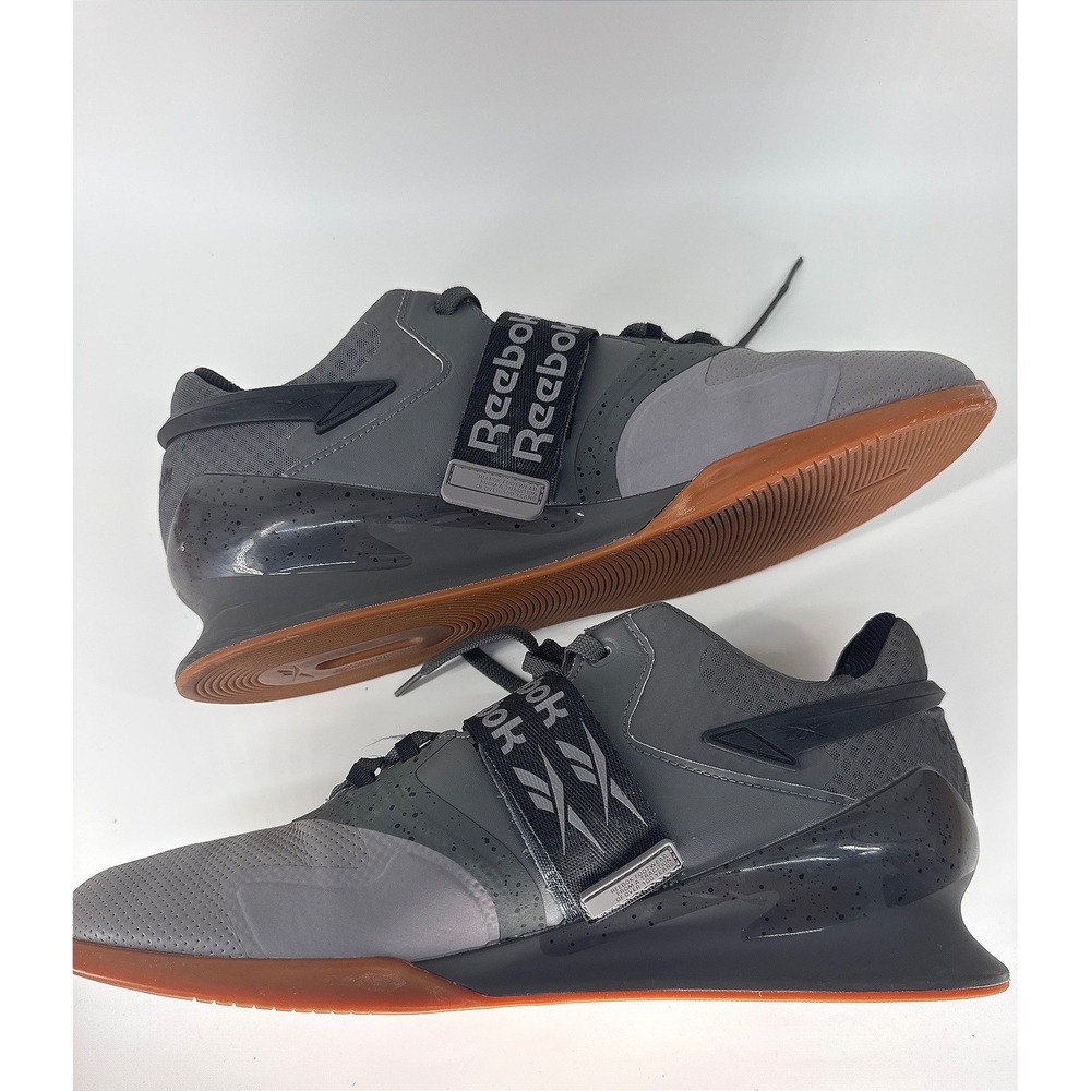 Reebok Legacy Lifter‎ II Weightlifting Shoes Mens 13 Grey FY3537 Training